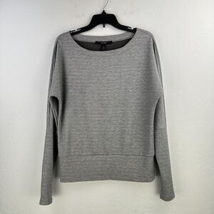 White House Black Market‎ WKND Sweatshirt Women S Gray Heather Thumb holes